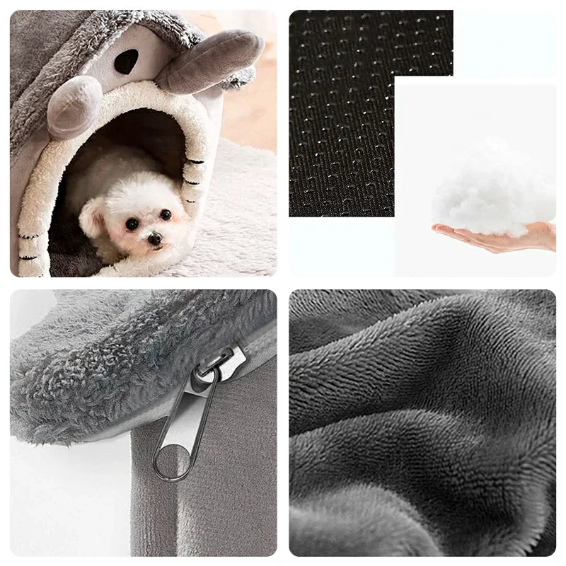 Cozy Foldable Pet House for Dogs and Cats