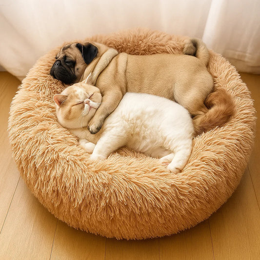 Ultra Soft Plush Pet Bed for Cats and Dogs - Multiple Sizes