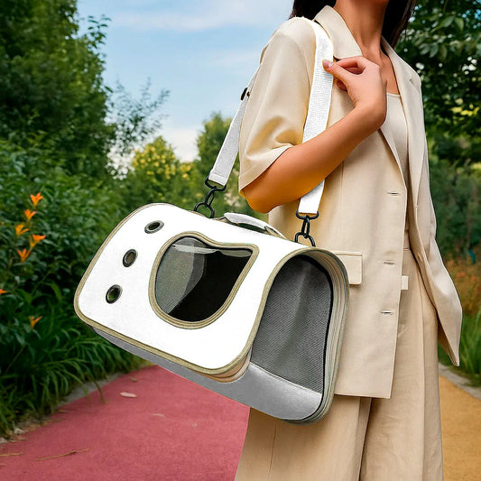 Compact Foldable Pet Carrier for Small Dogs & Cats