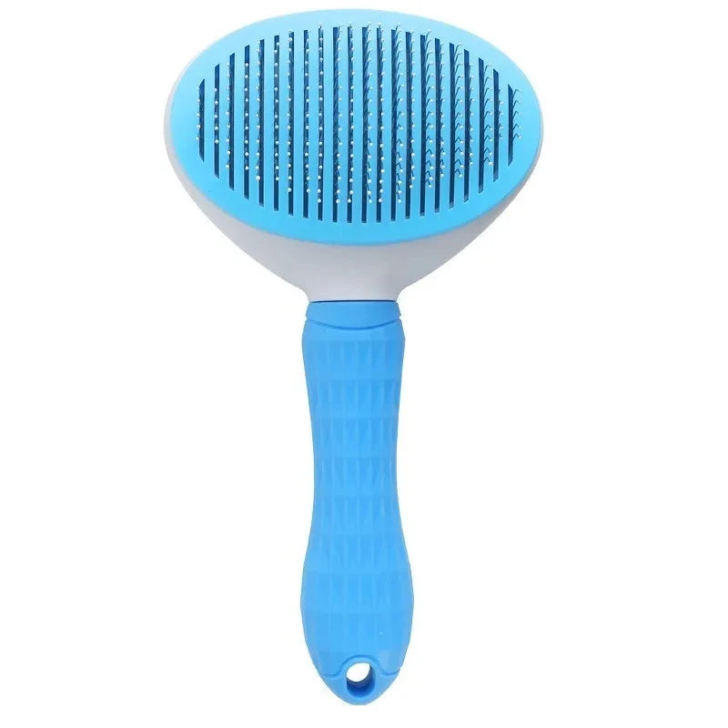 Self-Cleaning Pet Hair Removal Brush for Dogs & Cats