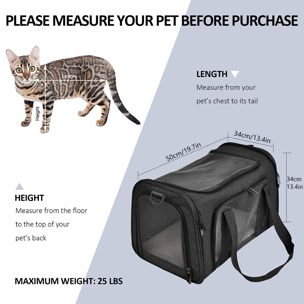 Premium Pet Travel Carrier - Airline Approved