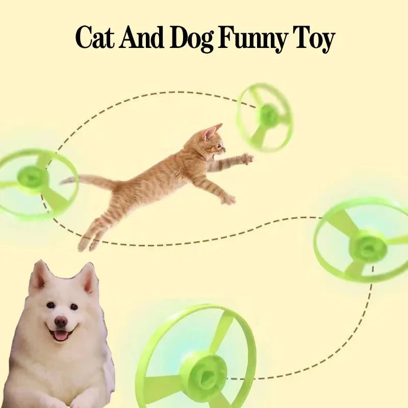 Interactive Cat Toy Flying Disc Shooter for Fun & Training