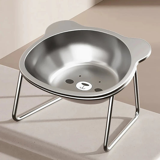 Elevated Stainless Steel Cat Bowls for Comfort