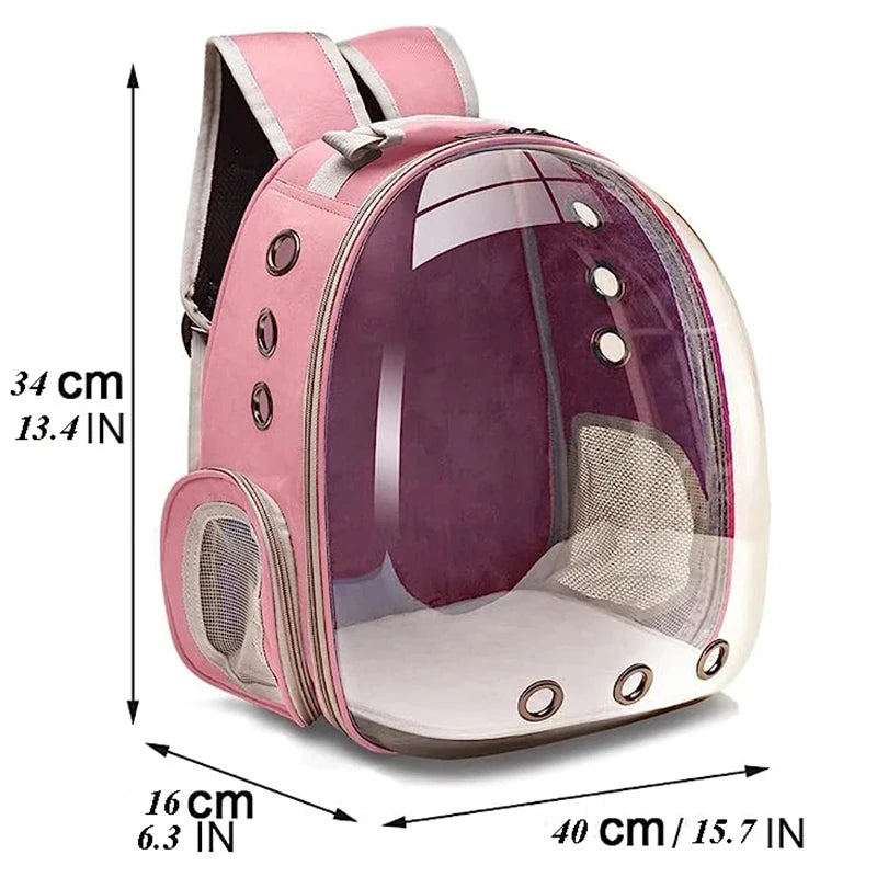 Transparent Capsule Pet Carrier Backpack for Small Animals