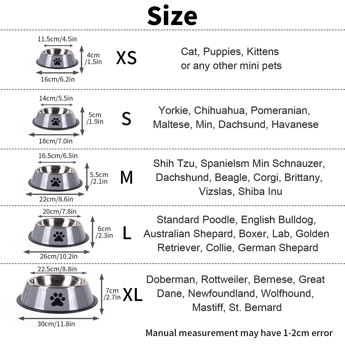 Premium Stainless Steel Pet Feeding Bowl - Anti-Slip Design