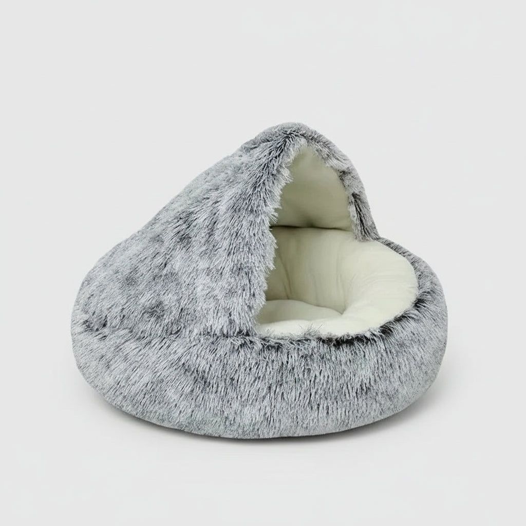 Cozy Plush Pet Bed for Cats and Small Dogs