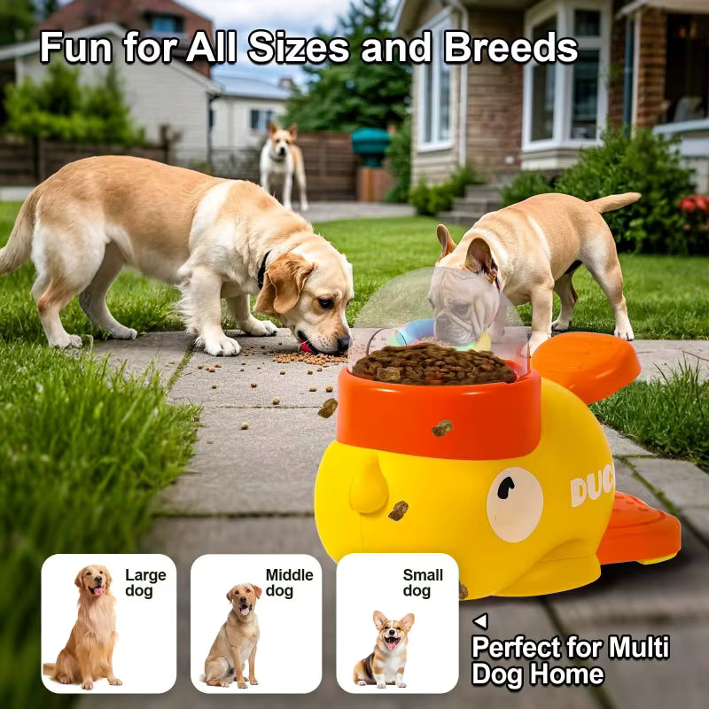 SmartFeeder Duck – 2-in-1 Interactive Treat Dispenser & Slow Feeder Toy