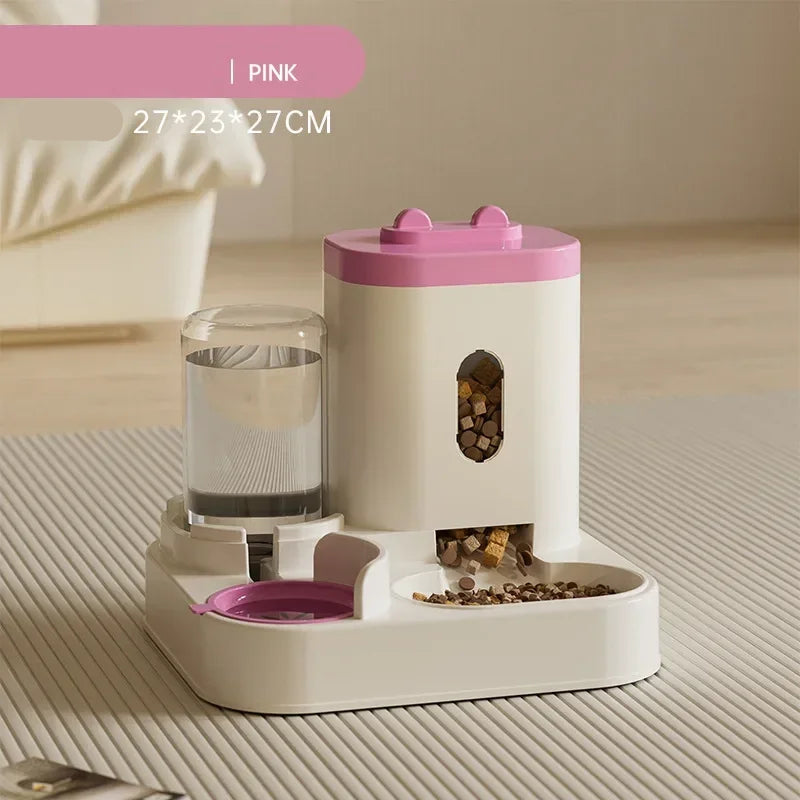 2-in-1 Automatic Feeder and Water Dispenser for Dogs and Cats