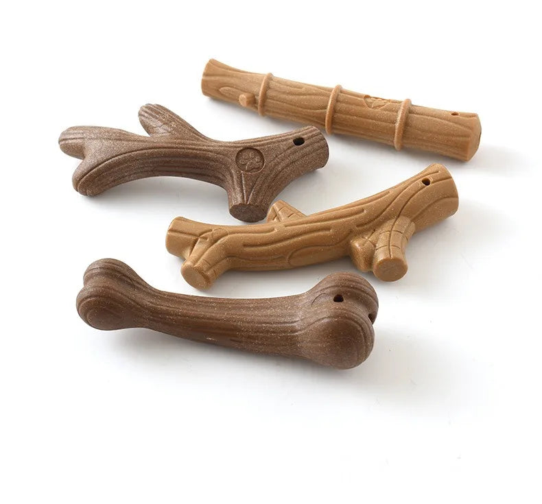 Interactive Dog Teeth Cleaning Toy - Bamboo & Wood Fiber
