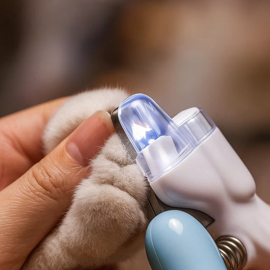 SafeCut LED Pet Nail Clipper with Light - Safe Trim for Dogs & Cats