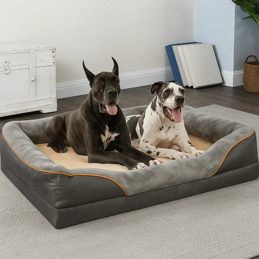 RoyalRest Orthopaedic Dog Bed for Large Breeds - Memory Foam & Waterproof