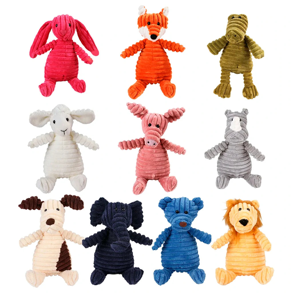 Interactive Plush Dog Toys for Large Breeds