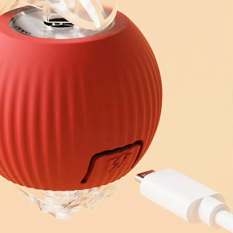 SmartMotion Ball – USB Rechargeable Interactive Cat Toy with Automatic Movement & Sound