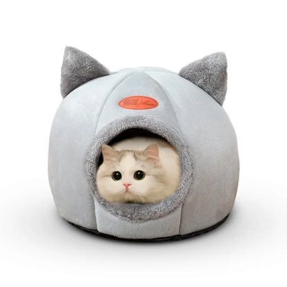 Cozy Cave Pet Bed for Cats and Small Dogs