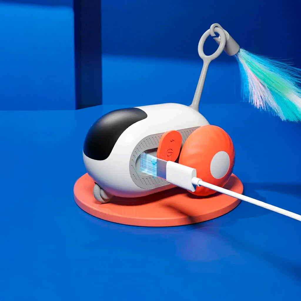 Interactive Smart Cat Toy Car with Remote Control
