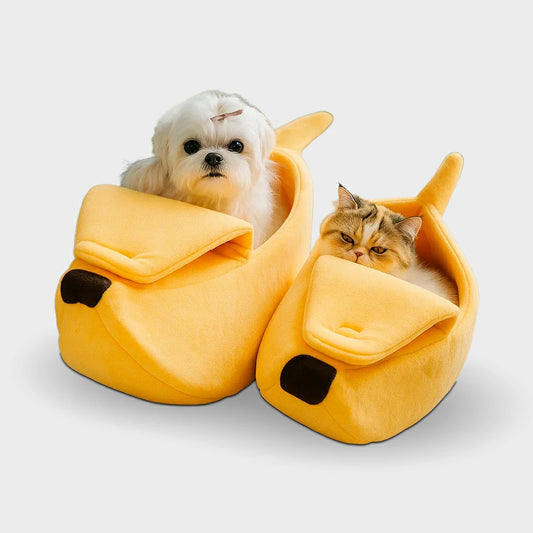 Cozy Banana Cat Bed - Warm & Cute Pet House