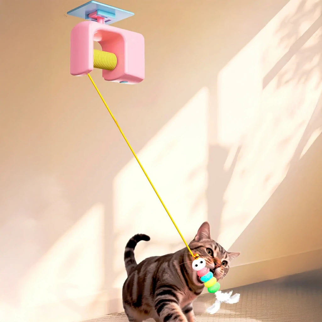 Interactive Rechargeable Cat Toy with Automatic Flying Bird