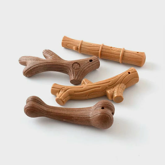 Interactive Dog Teeth Cleaning Toy - Bamboo & Wood Fiber