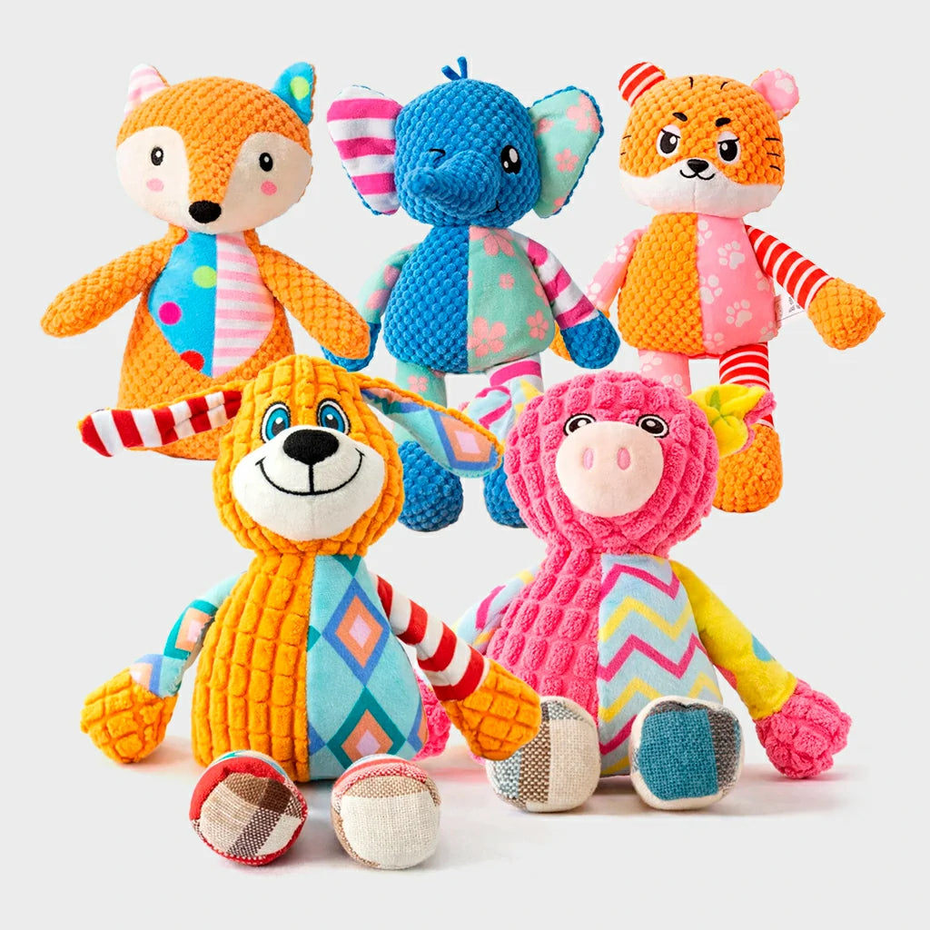 Interactive Plush Puzzle Toy for Dogs - Bite Resistant & Squeaky