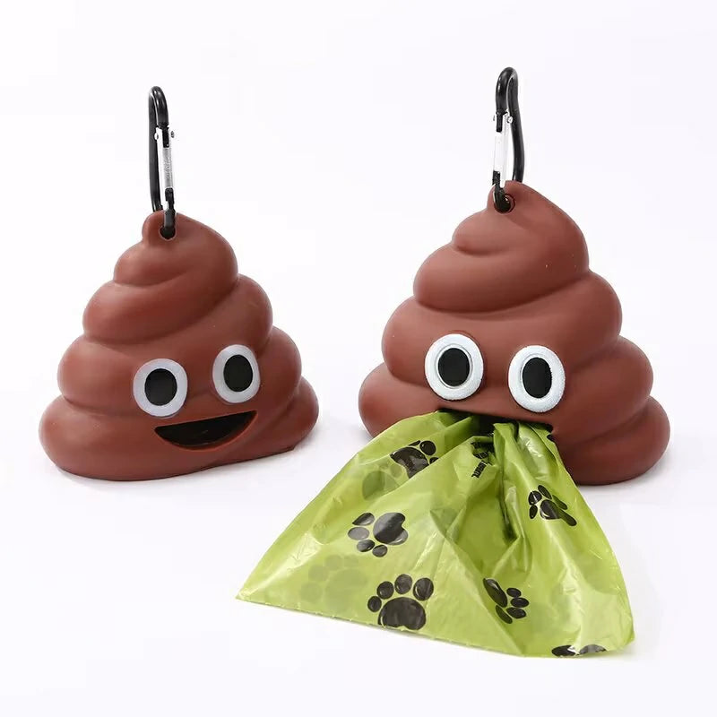Charming Poop-Shaped Pet Waste Bag Holder