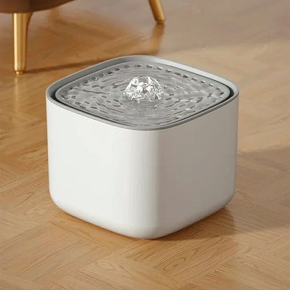 Silent Cat Water Fountain with Large Capacity & USB Power