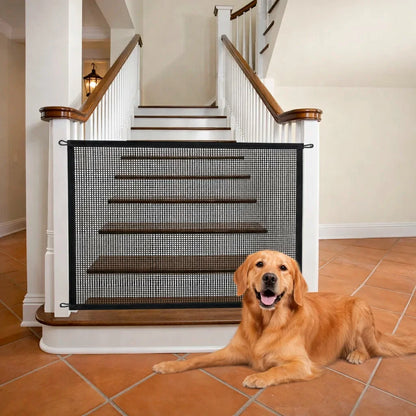 Pet Safety Mesh Gate - Foldable Dog Barrier