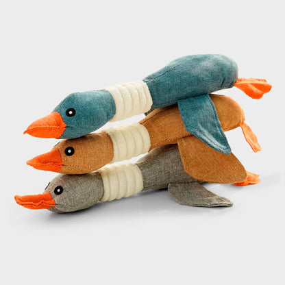 Interactive Goose Sound Plush Toy for Pets
