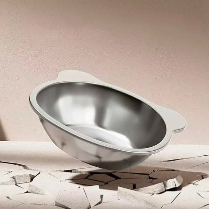 Ergonomic Stainless Steel Pet Bowl with Stand