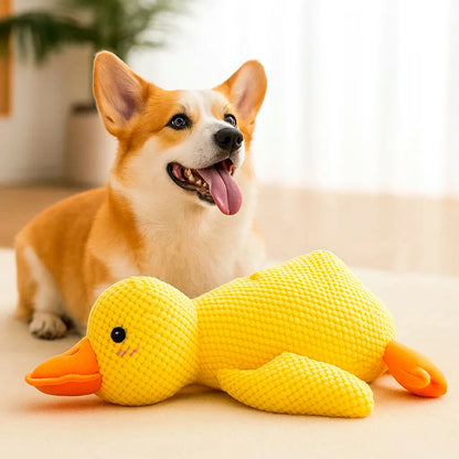 Plush Duck Toy for Dogs - Interactive Squeaky Fun