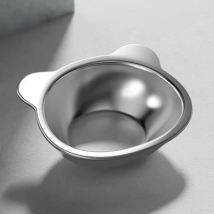 Ergonomic Stainless Steel Pet Bowl with Stand