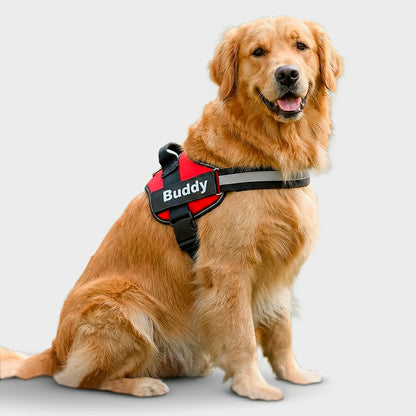 Customizable No Pull Reflective Dog Harness