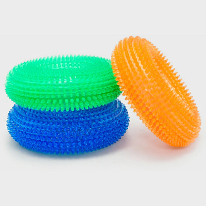Interactive Squeaky Chew Toy for Dogs - Durable TPR Molar Ring