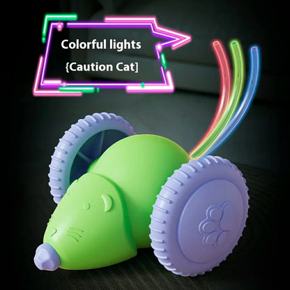 Interactive Rechargeable Cat Toy with Obstacle Avoidance