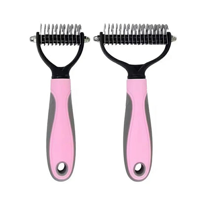 Ultimate Pet Deshedding & Grooming Brush for Dogs & Cats