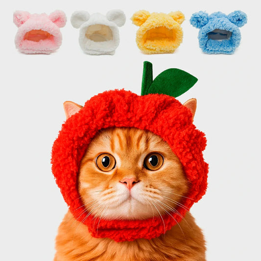 Pet Cozy Hats – Set of 15 Fun Plush Fleece Hats for Dogs & Cats