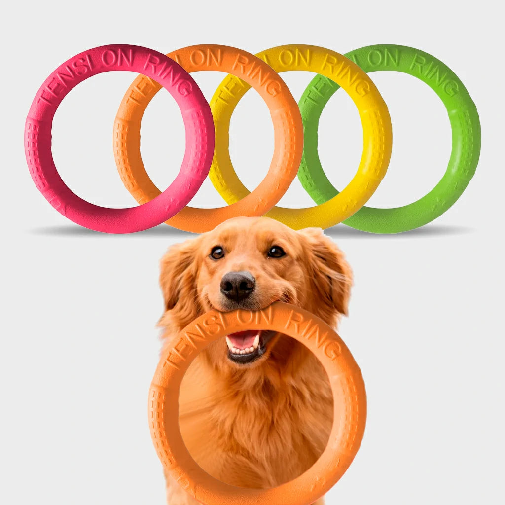 Indestructible Dog Ring Toy for Chewing & Fetching