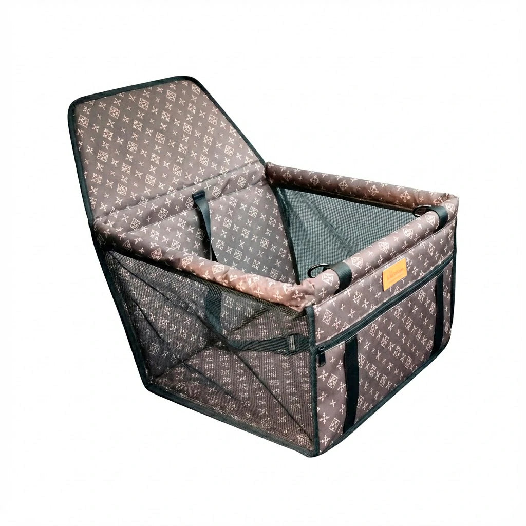 Premium Waterproof Pet Car Seat with Safety Harness