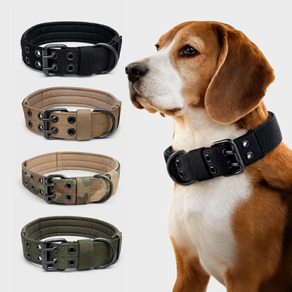 Premium Reflective Tactical Dog Collar - Adjustable & Durable