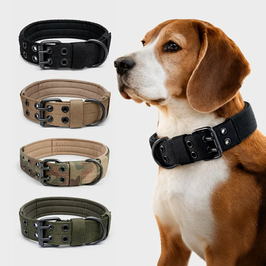 Premium Reflective Tactical Dog Collar - Adjustable & Durable