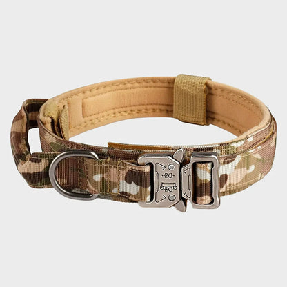 Tactical Nylon Dog Collar with Metal Buckle for Training