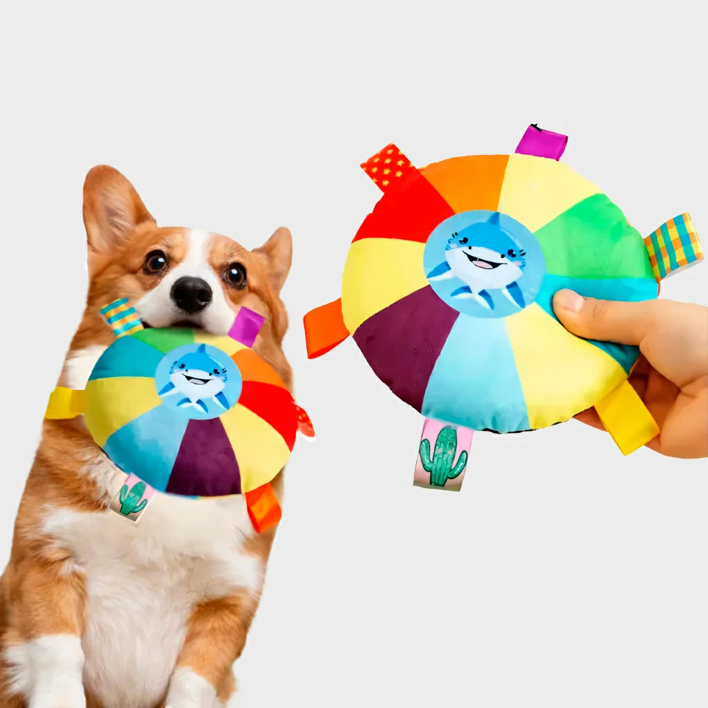 Colorful Plush Toy for Dogs - Durable & Fun