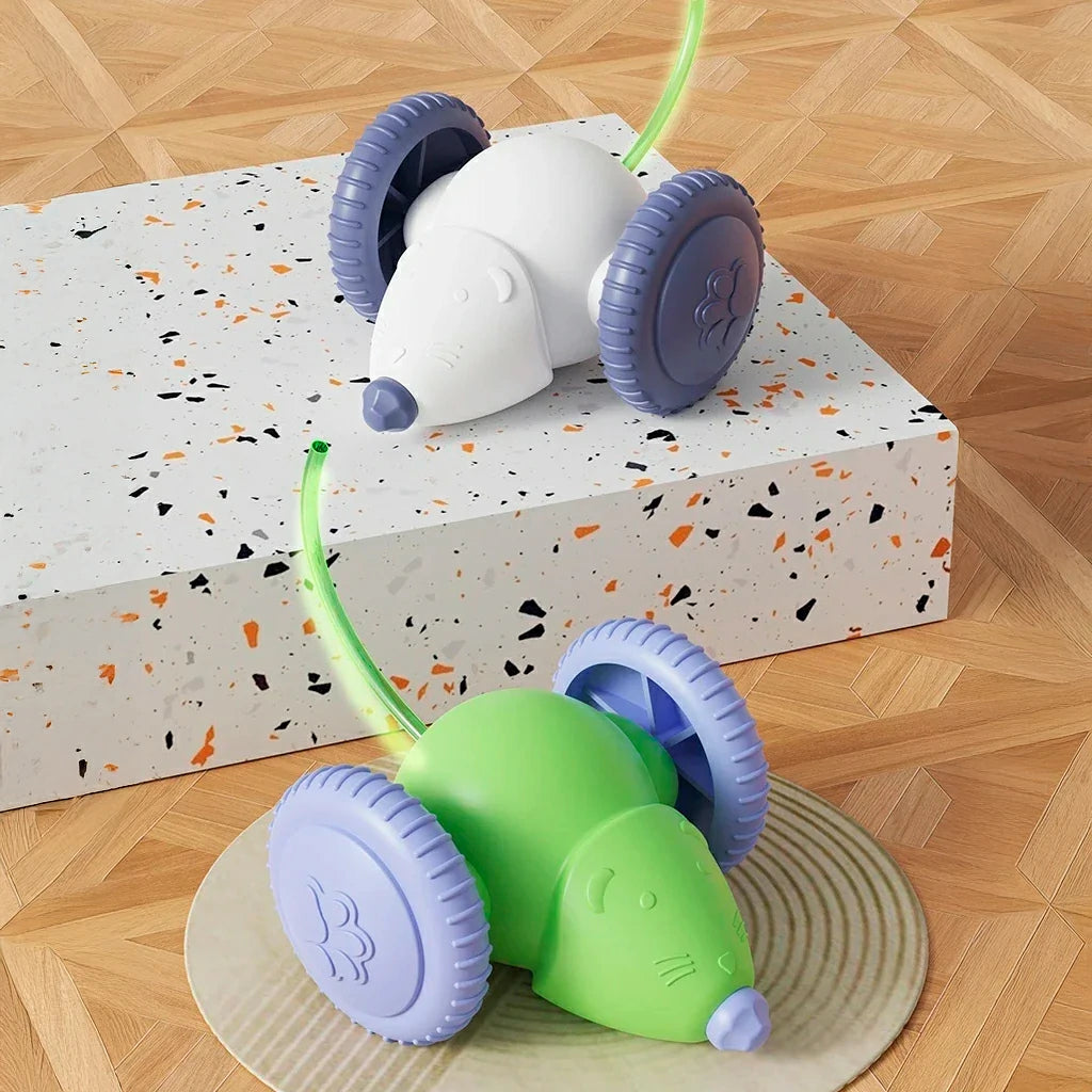 Interactive Rechargeable Cat Toy with Obstacle Avoidance