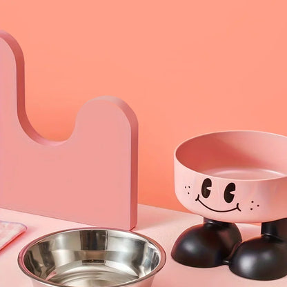 Stylish Elevated Pet Bowl - No Spill Design