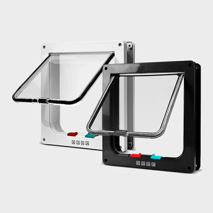 Magnetic Cat Door with 4-Way Lock for Safe Pet Access