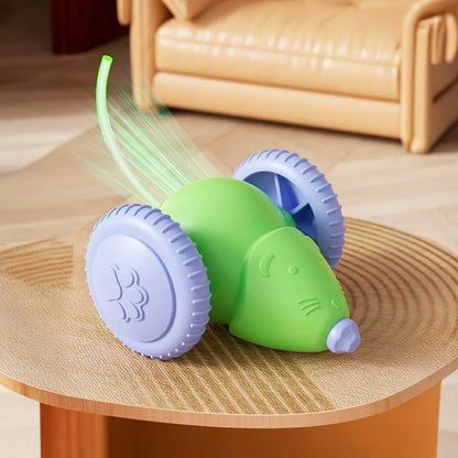Interactive Rechargeable Cat Toy with Obstacle Avoidance