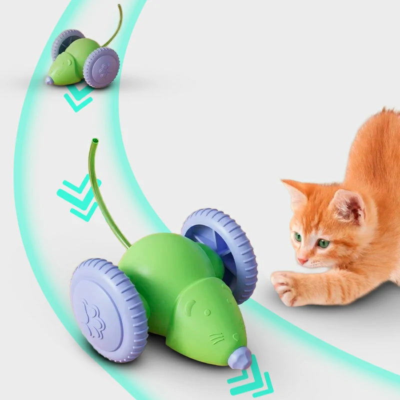 Interactive Rechargeable Cat Toy with Obstacle Avoidance
