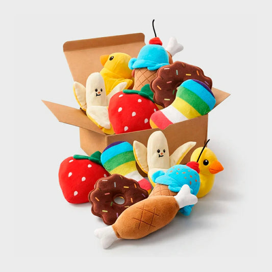 Irresistible 7-Piece Plush Puppy Toy Set