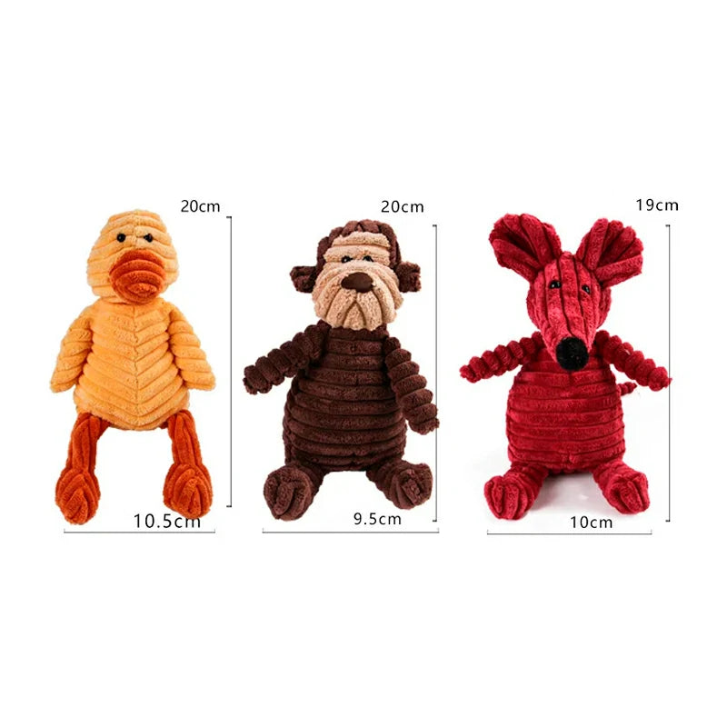 Interactive Plush Dog Toys for Large Breeds