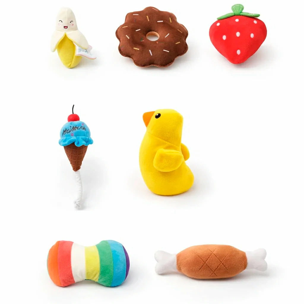 Irresistible 7-Piece Plush Puppy Toy Set