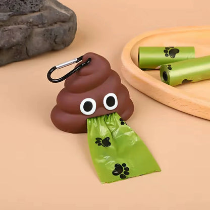 Charming Poop-Shaped Pet Waste Bag Holder